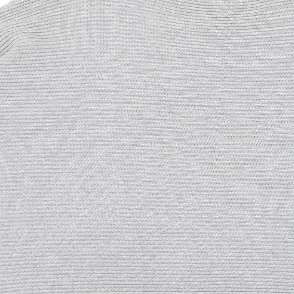 Selected Femme Womens Grey Crew Neck Cotton Pullover Jumper Size XL