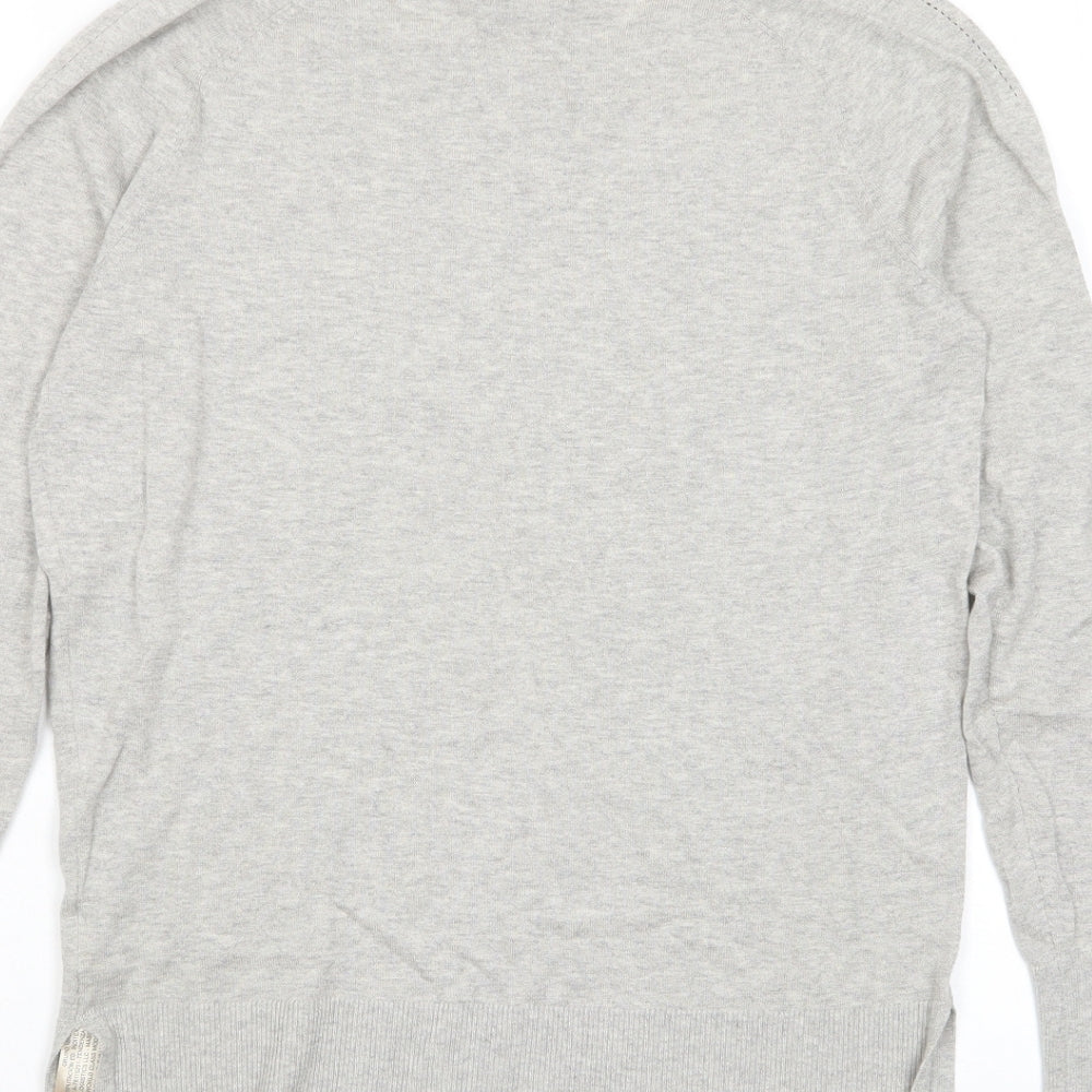 Mossimo Womens Grey Crew Neck Cotton Pullover Jumper Size M