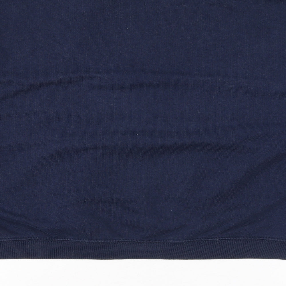 Pull&Bear Womens Blue Cotton Pullover Sweatshirt Size S Pullover
