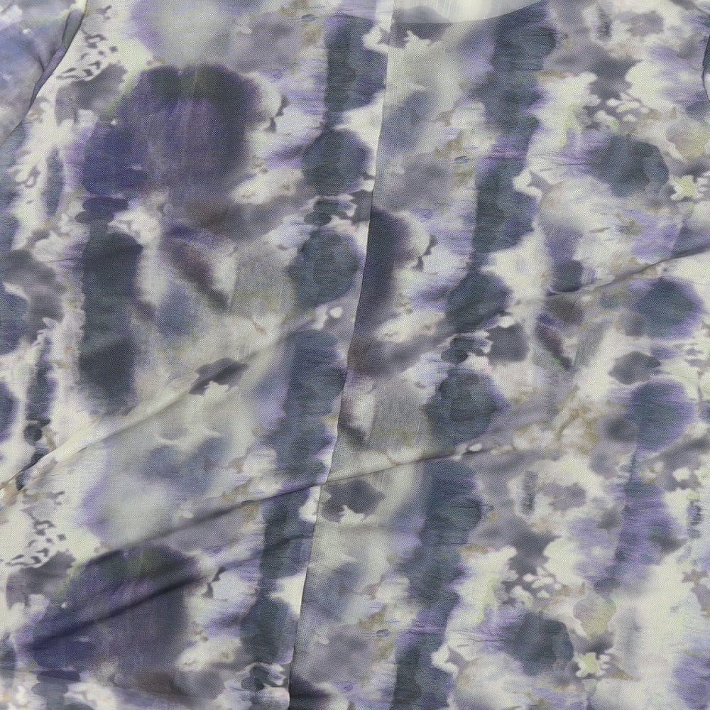 Yours Womens Blue Tie Dye Polyester A-Line Size 16 Round Neck Pullover