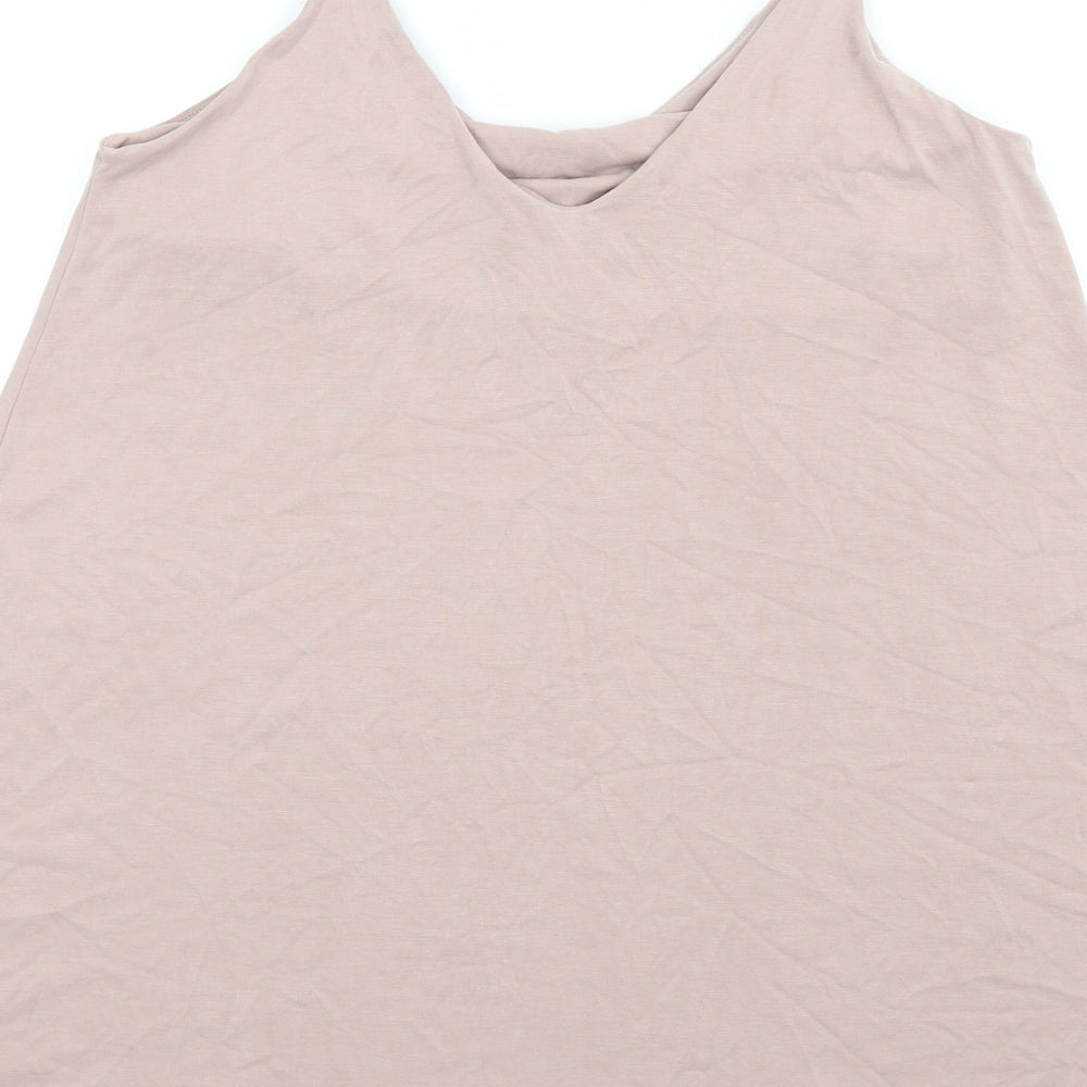 H&M Womens Pink Modal Slip Dress Size XS V-Neck Pullover