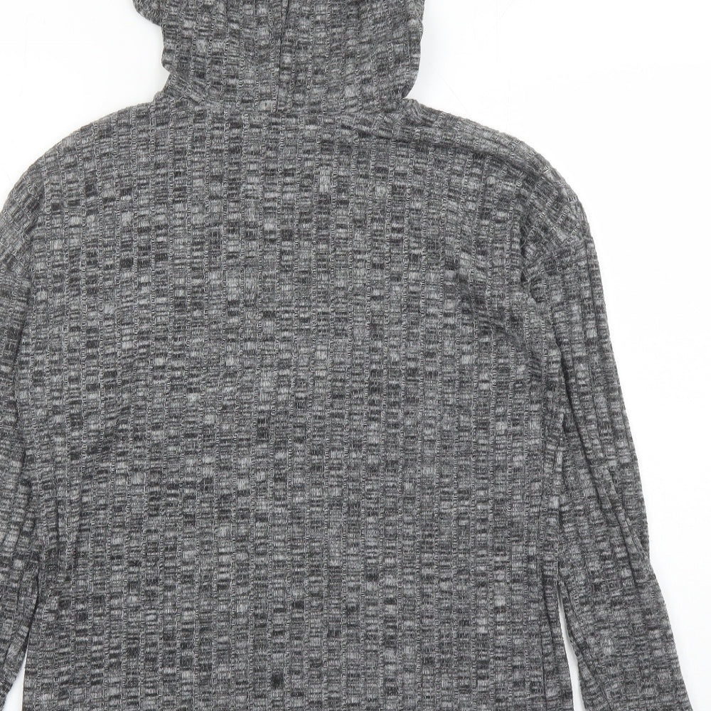 Dorothy Perkins Womens Grey Polyester Pullover Hoodie Size S Pullover - Tasselled