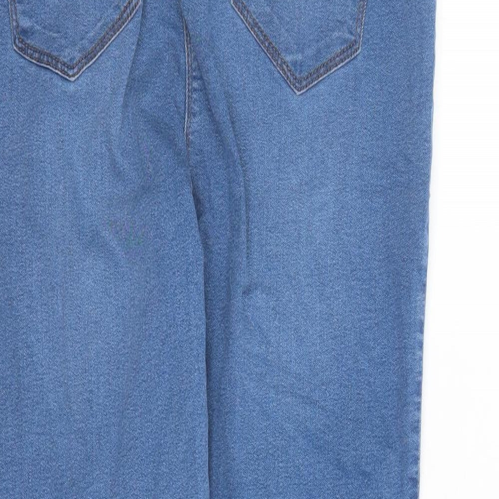 Studio Womens Blue Cotton Jegging Jeans Size 12 L27 in Regular - Elasticated Waist