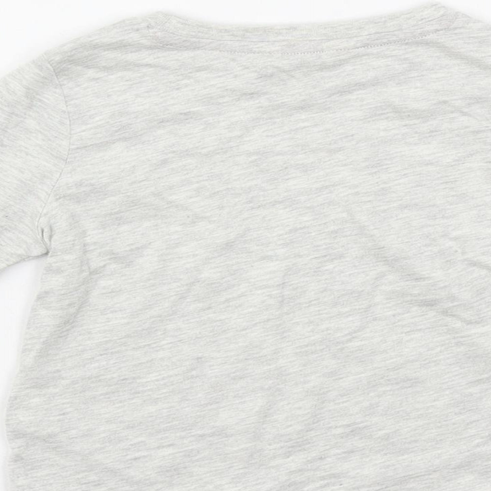 Marks & Spencer Baby Grey Solid Cotton Cami Pyjama Top Size 18-24 Months Pullover