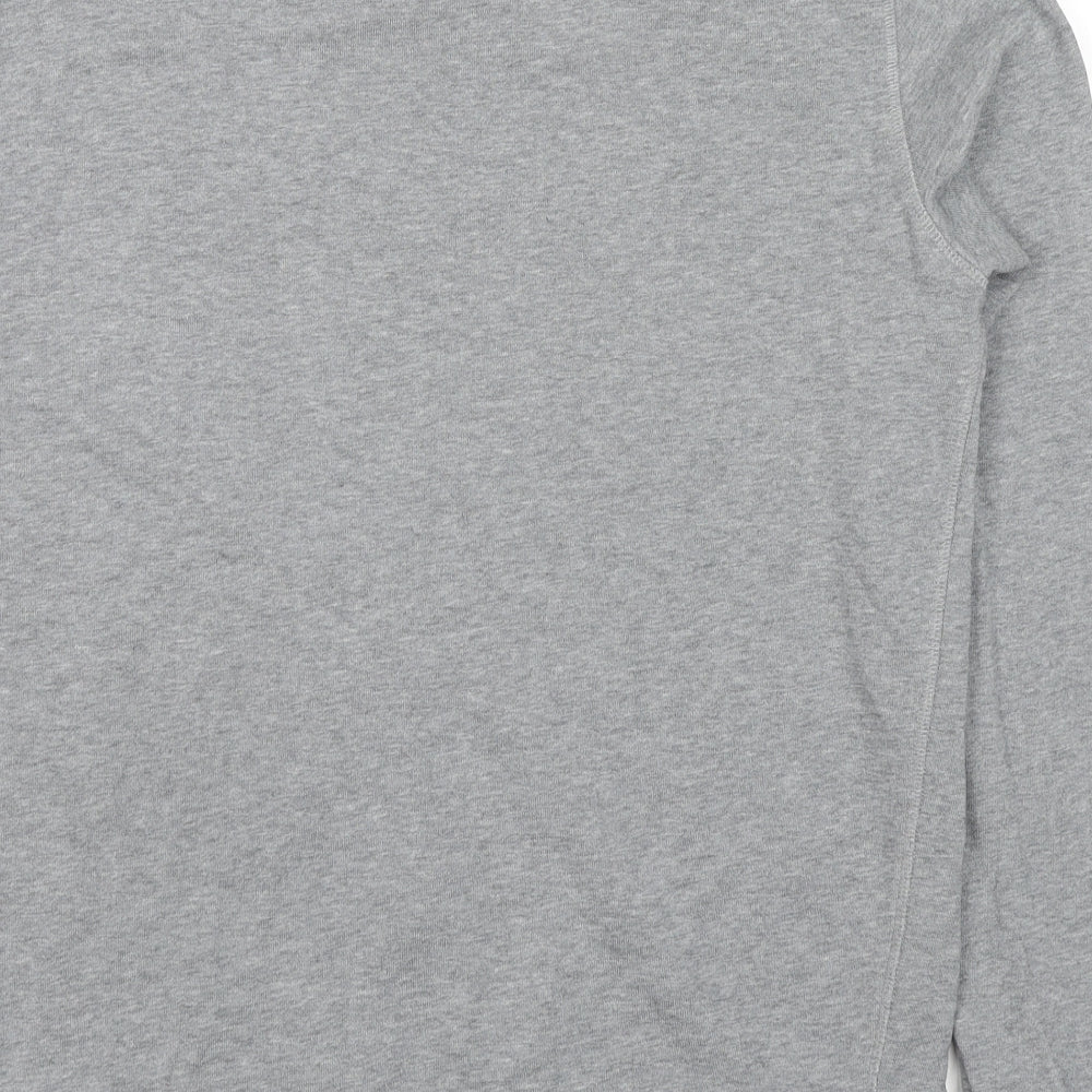 Marks & Spencer Mens Grey Cotton Pullover Hoodie Size M