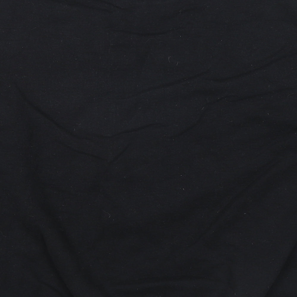 PRETTYLITTLETHING Womens Black Cotton Pullover Sweatshirt Size M Pullover