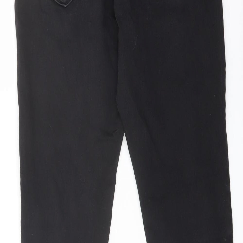 Marks & Spencer Womens Black Cotton Jegging Jeans Size 10 L26 in Regular Button