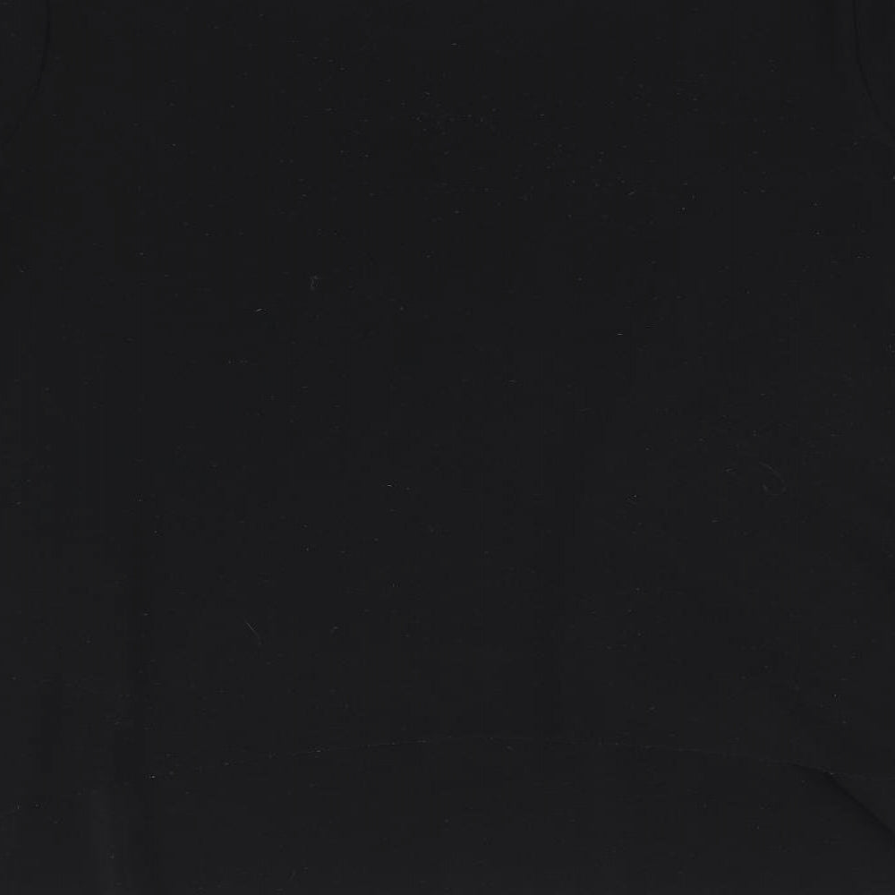 Phase Eight Womens Black Polyester Basic Blouse Size 10 Boat Neck