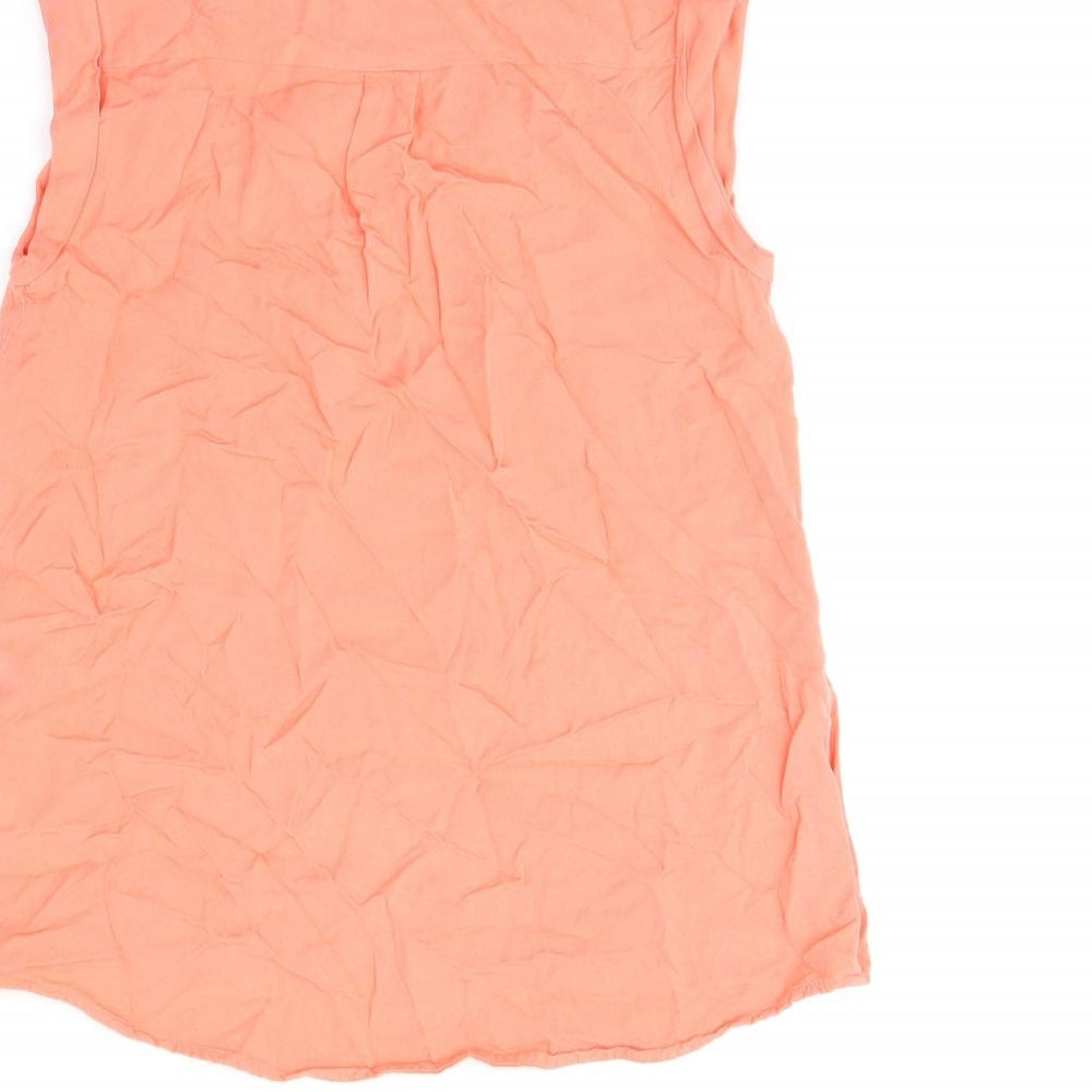 Oasis Womens Pink Viscose Basic Tank Size 8 Round Neck