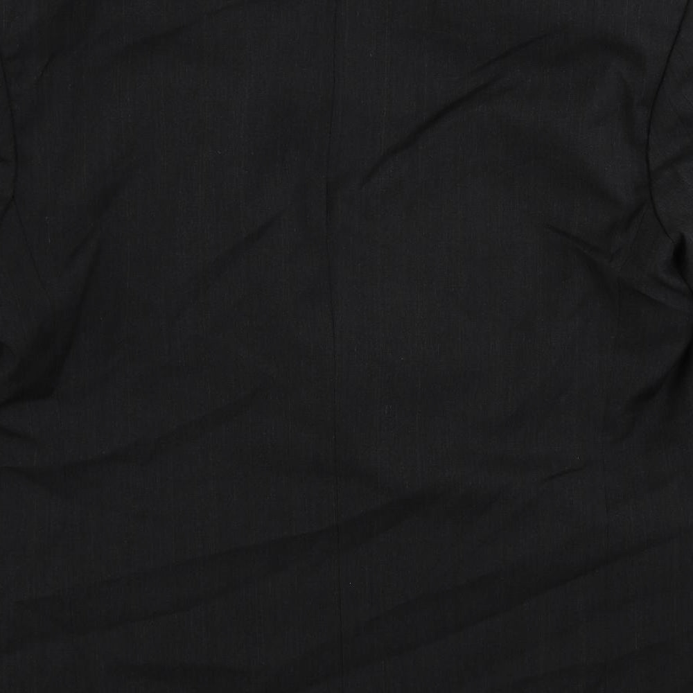 Horne Mens Black Polyester Jacket Suit Jacket Size 42 Regular