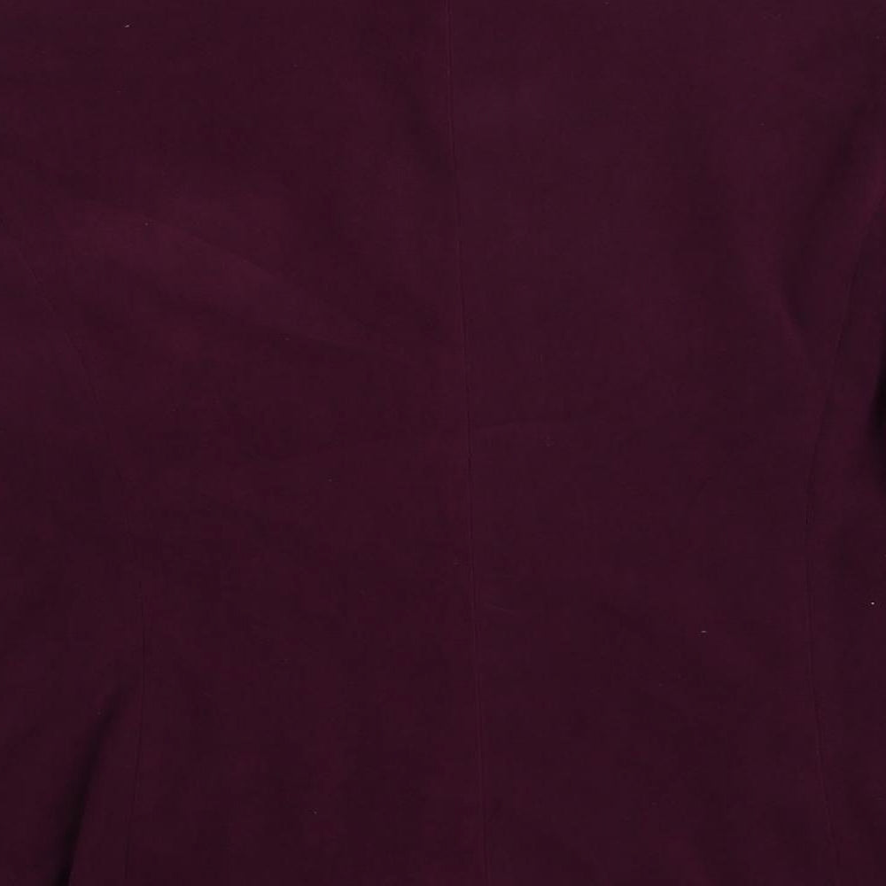 C.M.D. Womens Purple Jacket Size 12 Zip