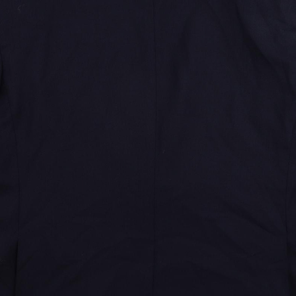 Marks & Spencer Mens Blue Polyester Jacket Suit Jacket Size 46 Regular