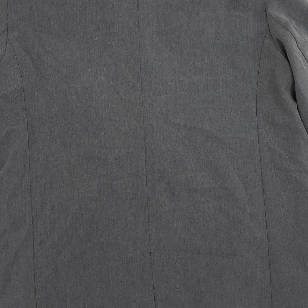 Nasty Gal Womens Grey Jacket Blazer Size M Button