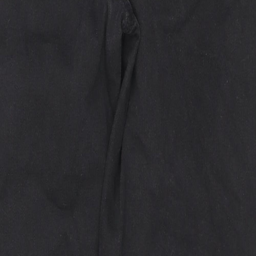 Marks & Spencer Womens Black Cotton Skinny Jeans Size 4 L27 in Regular Zip