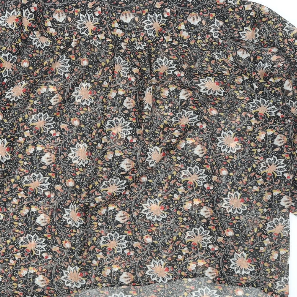 Bonobo Womens Multicoloured Floral Polyester Basic Blouse Size XS V-Neck