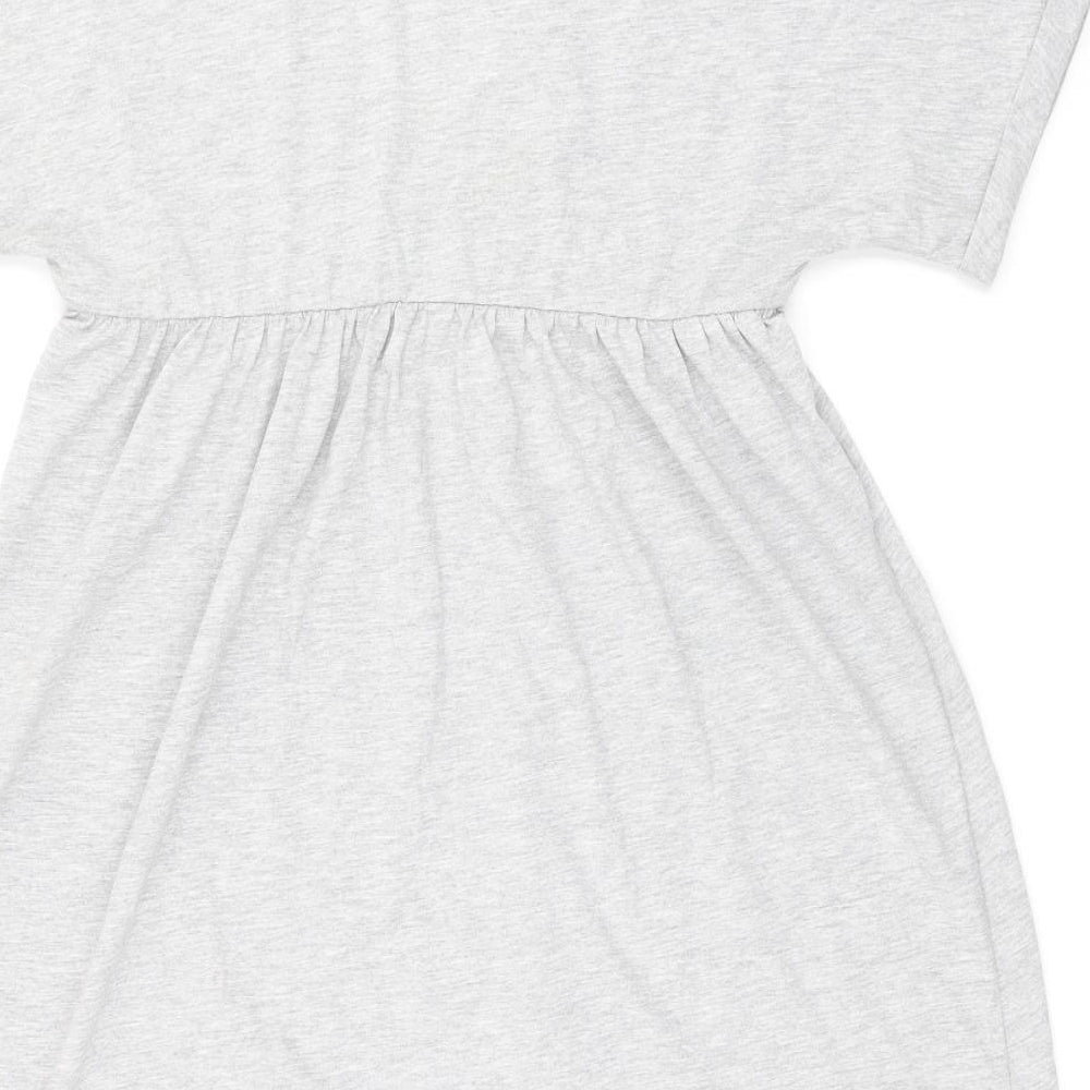 ASOS Womens Grey Polyester Shift Size 8 V-Neck Pullover