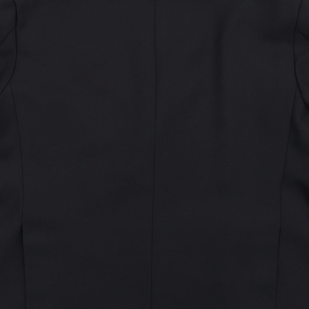 BHS Mens Black Polyester Jacket Blazer Size 40 Regular