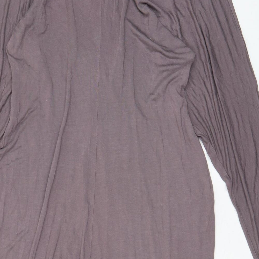 ASOS Womens Brown Viscose A-Line Size 8 V-Neck Pullover