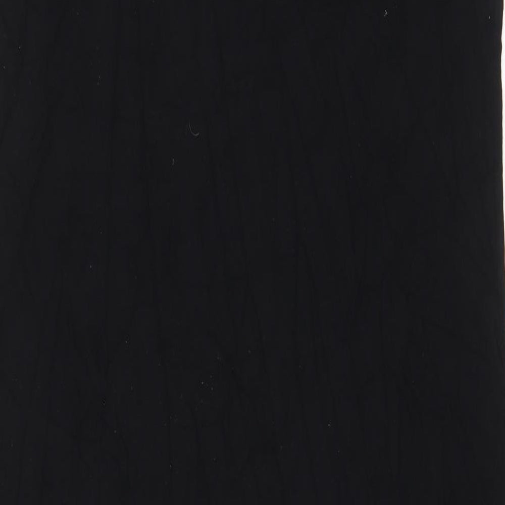 Sparkle & Fade Womens Black Viscose A-Line Size M Scoop Neck Pullover