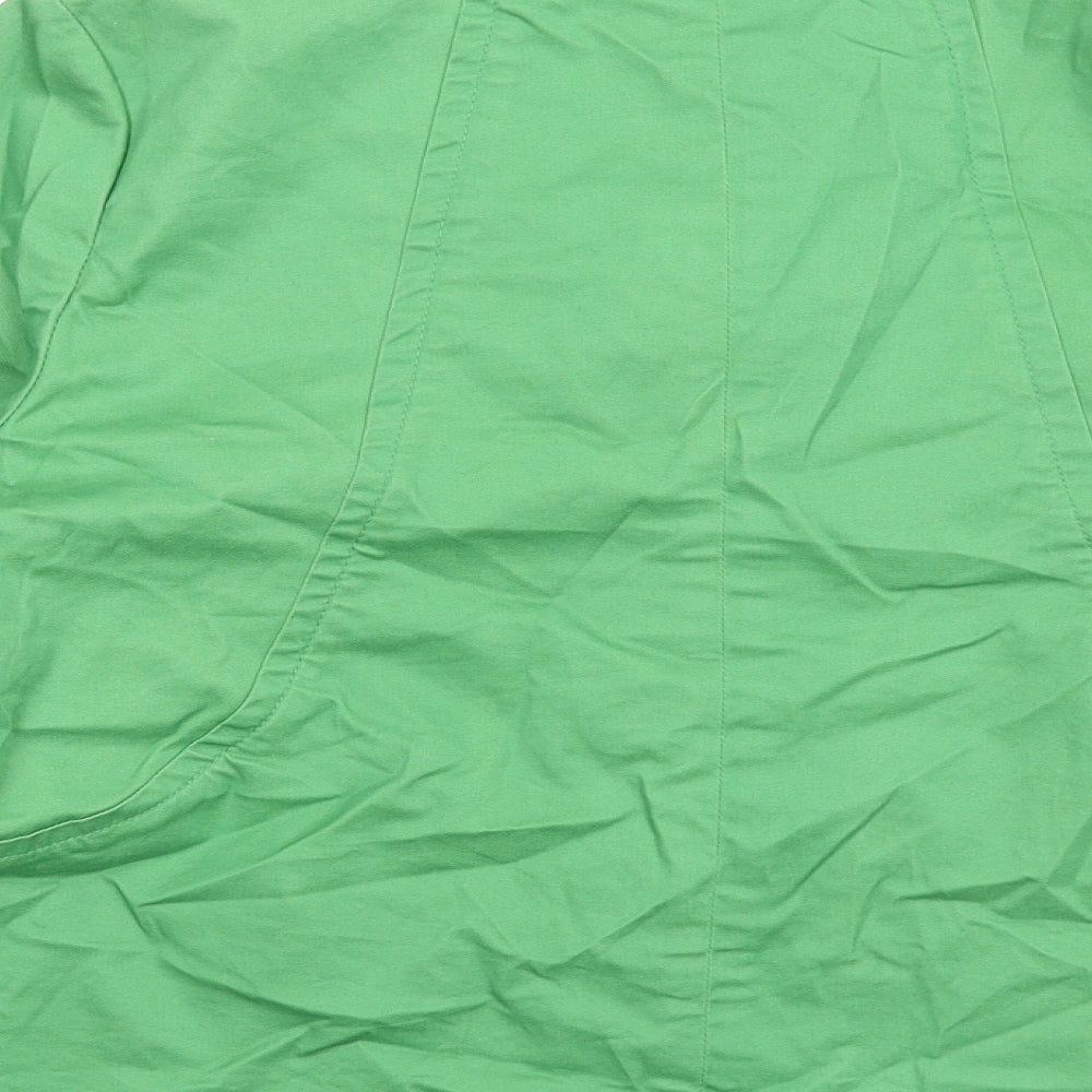 H&M Womens Green Jacket Size 12 Button