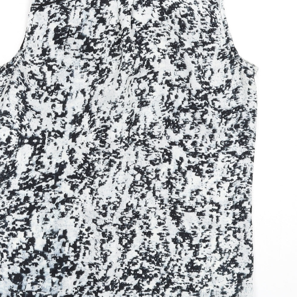 H&M Womens Multicoloured Polyester Basic Tank Size 4 V-Neck