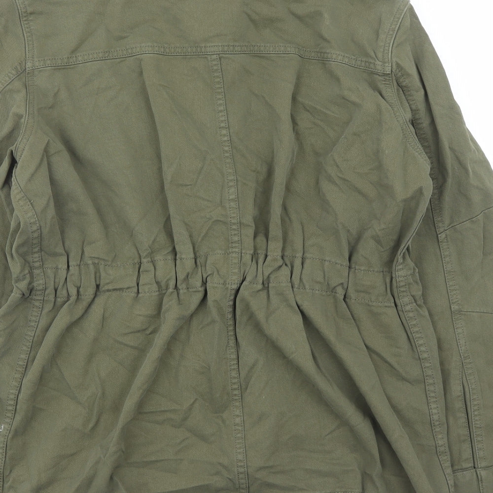 Marks & Spencer Womens Green Jacket Size 10 Zip