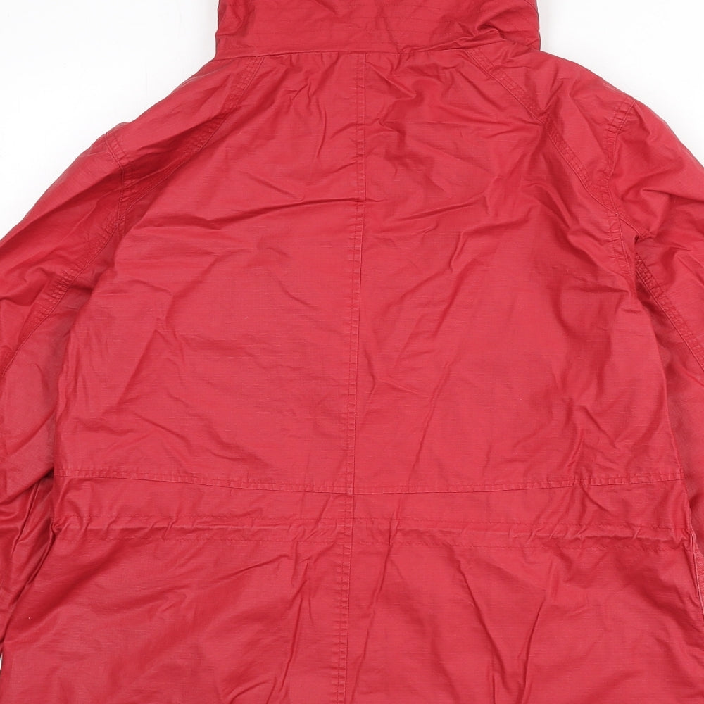 NEXT Womens Red Rain Coat Coat Size 12 Zip