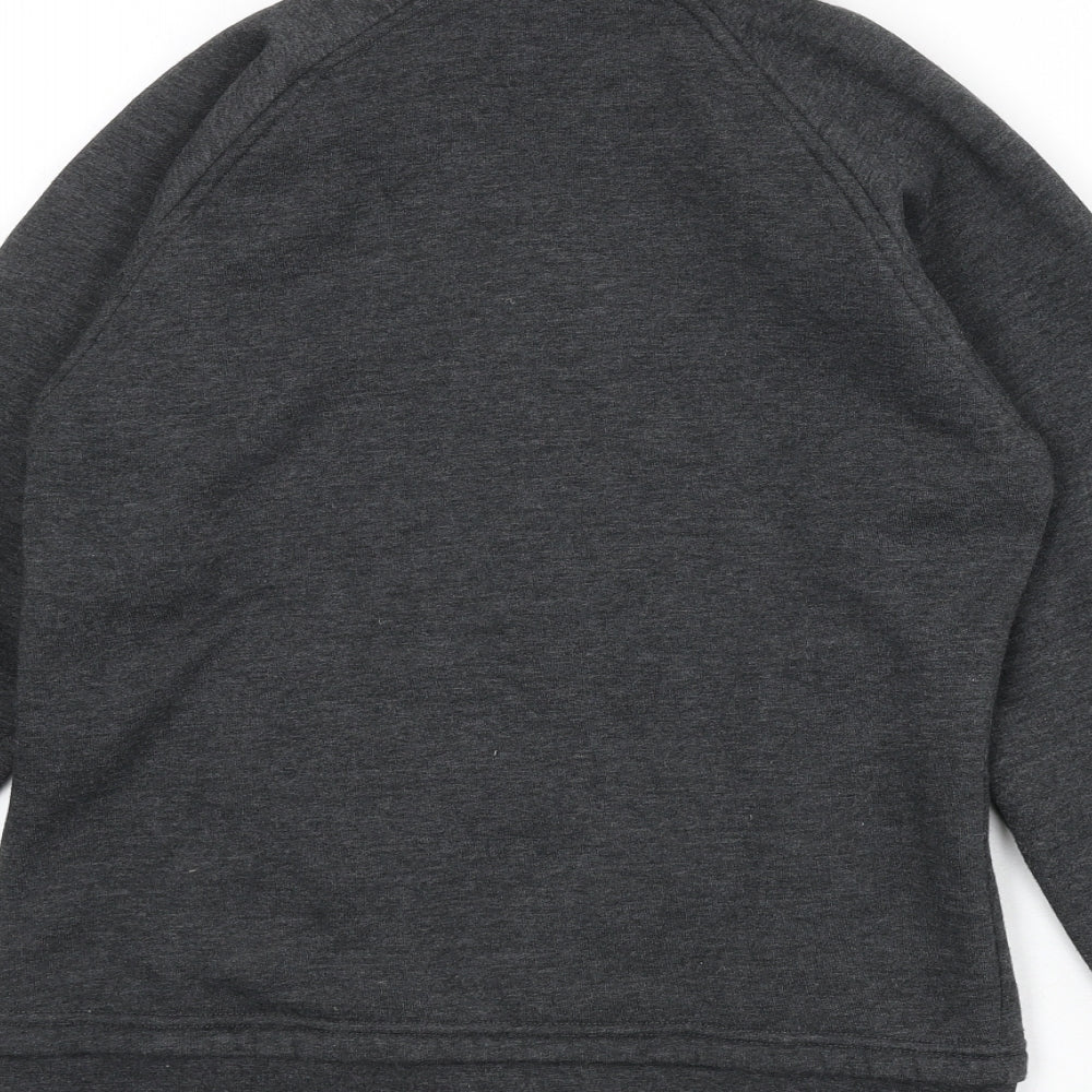 LA Gear Womens Grey Polyester Full Zip Sweatshirt Size 10 Zip