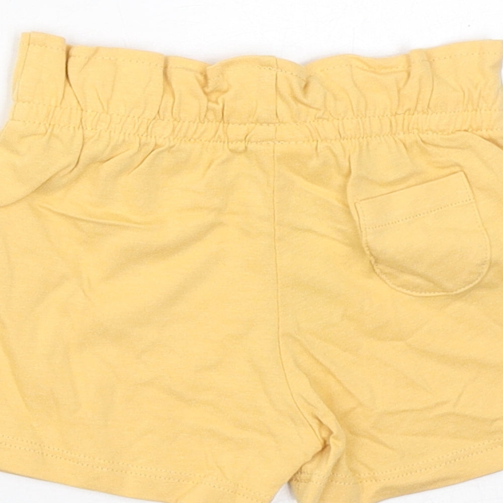 Marks & Spencer Baby Yellow Cotton Cropped Trousers Size 6-9 Months Pullover