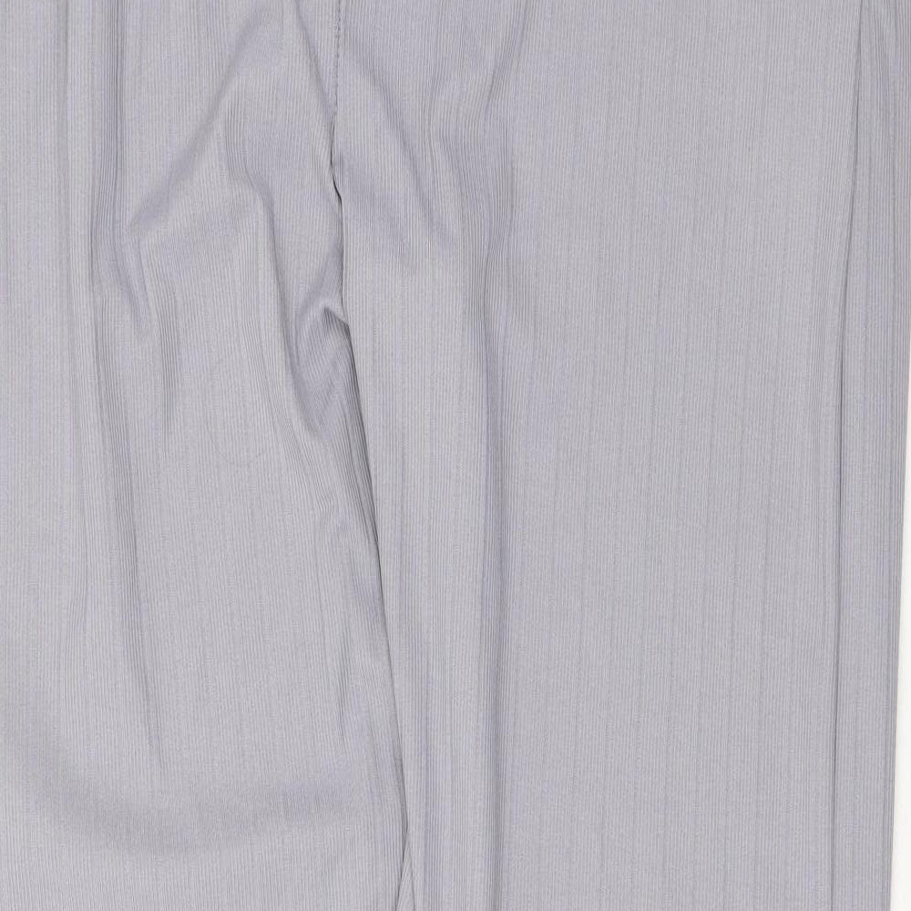 Misspap Womens Grey Polyester Trousers Size M L25 in Regular Drawstring