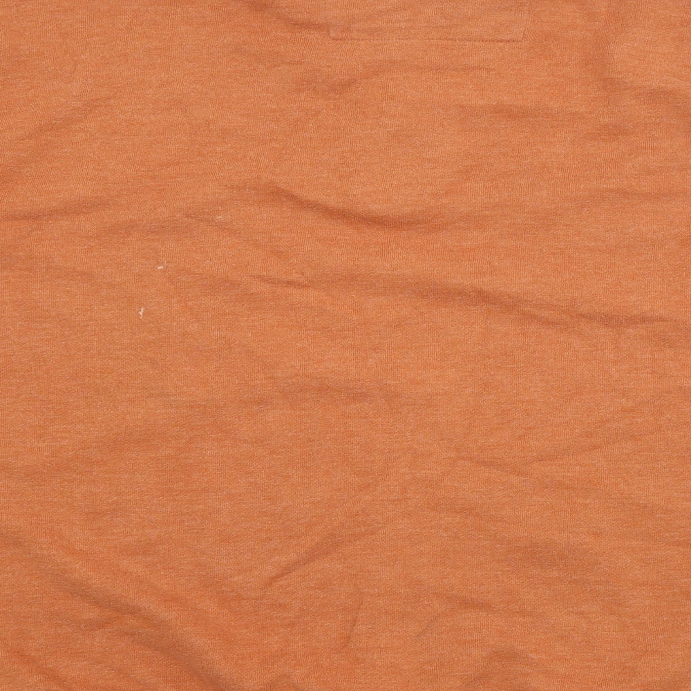Arrow Mens Orange Cotton Pullover Sweatshirt Size L