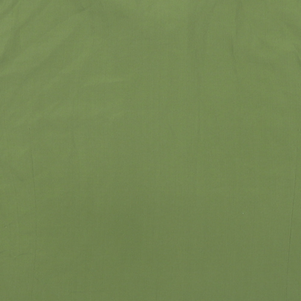 Apparenza Womens Green Polyester Basic Button-Up Size 3XL Collared