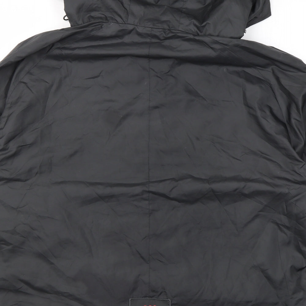 UI Mens Grey Rain Coat Jacket Size S Zip