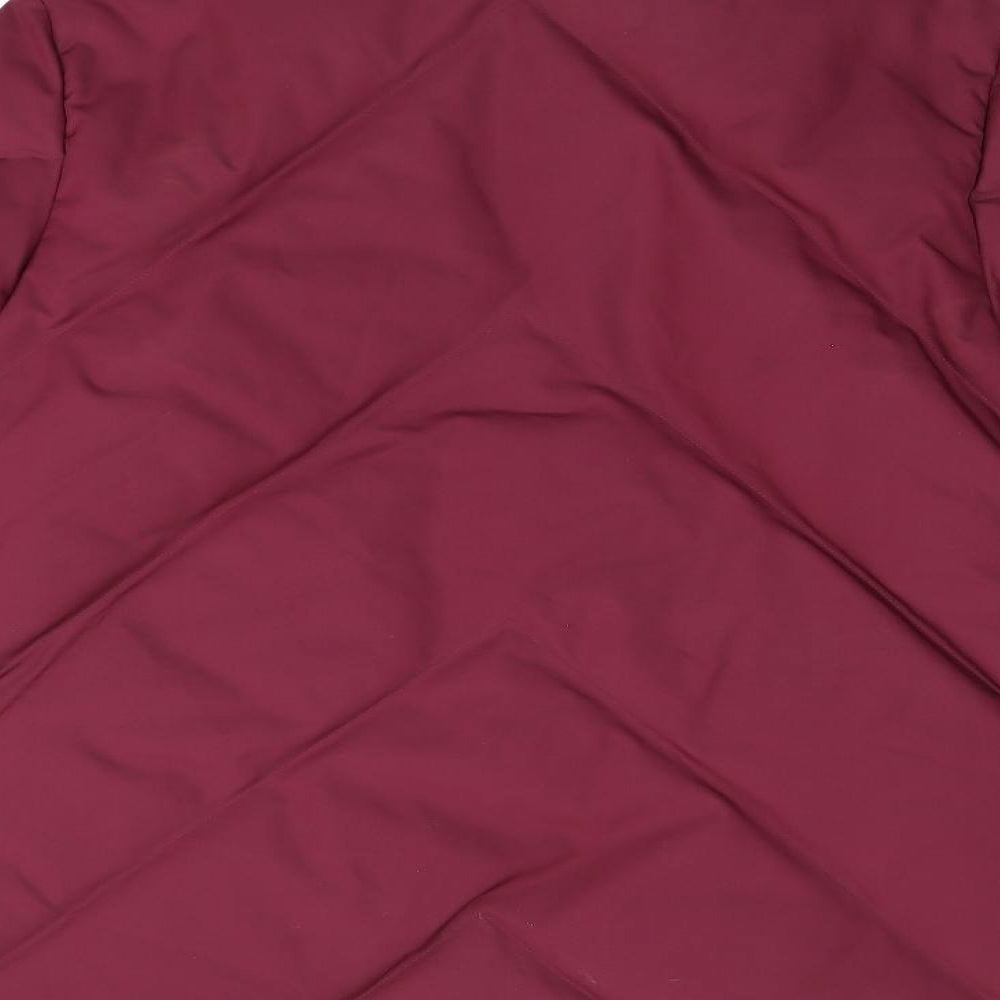 DANNIMAC Womens Red Puffer Jacket Coat Size S Zip