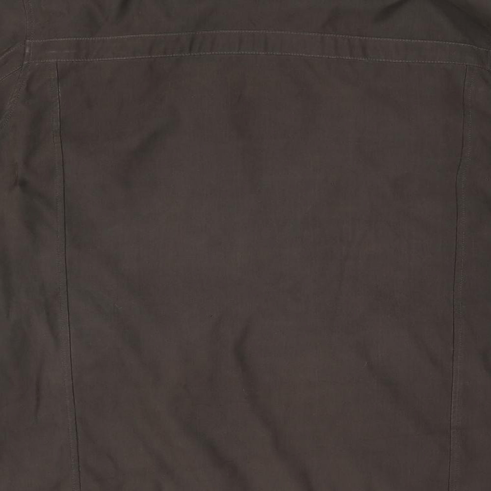 Debenhams Mens Green Overcoat Coat Size S Zip