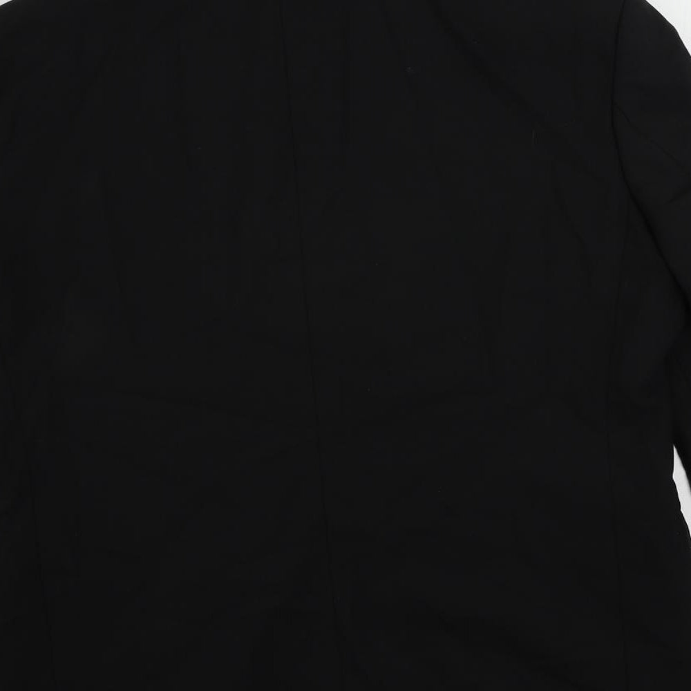 Taylor & Reece Mens Black Wool Jacket Suit Jacket Size 38 Regular