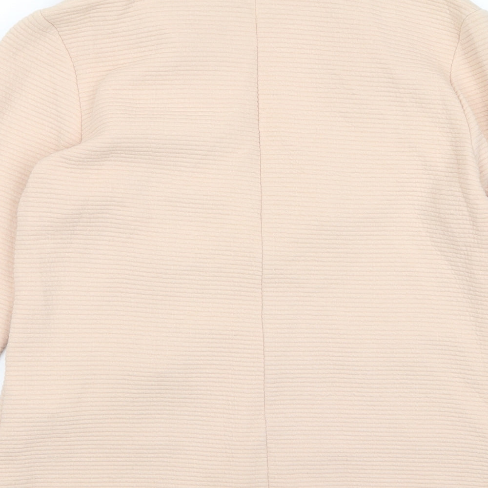 Stradivarius Womens Pink Jacket Blazer Size S Button - Pockets