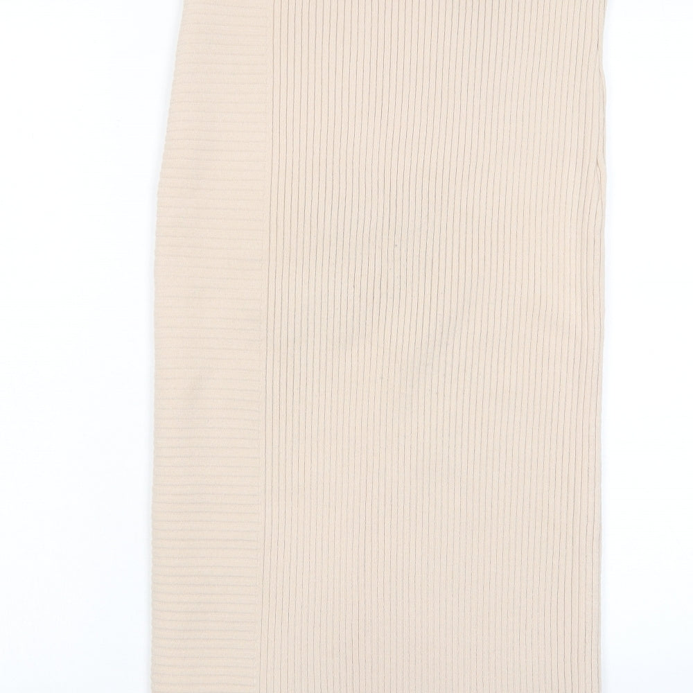 Topshop Womens Pink Acrylic Bandage Skirt Size S