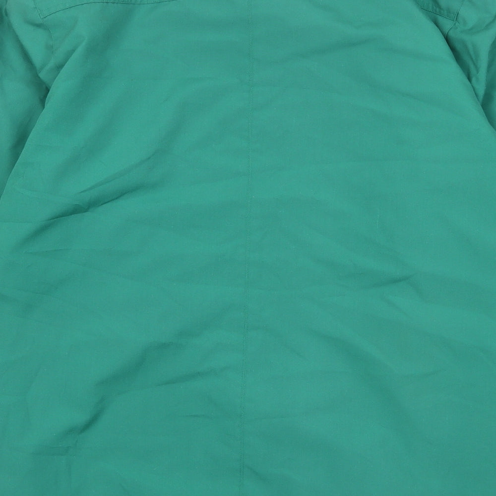 David Barry Womens Green Jacket Size 16 Zip - Pockets