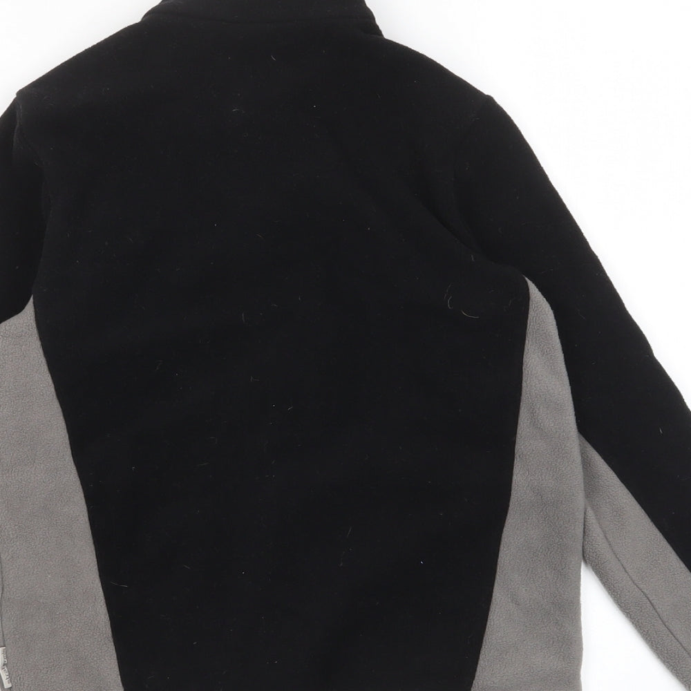 DECATHLON Boys Black Jacket Size 10 Years Zip - Zip Pockets