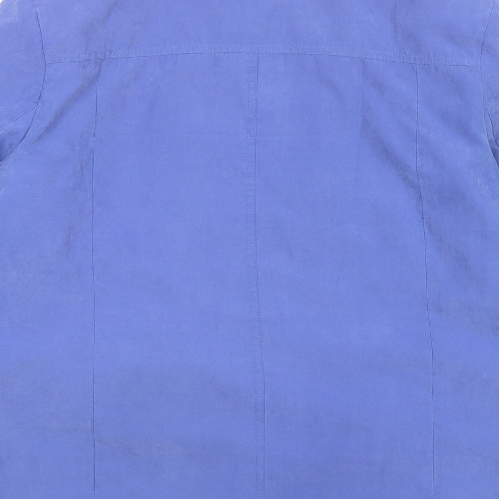EWM Womens Blue Jacket Size 16 Button - Pockets