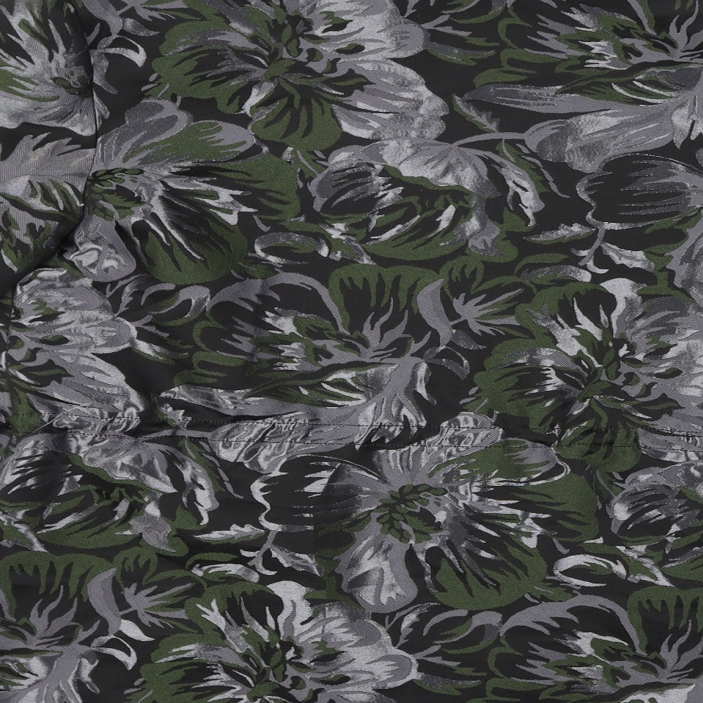 NEXT Womens Black Floral Jacket Size 12 Zip