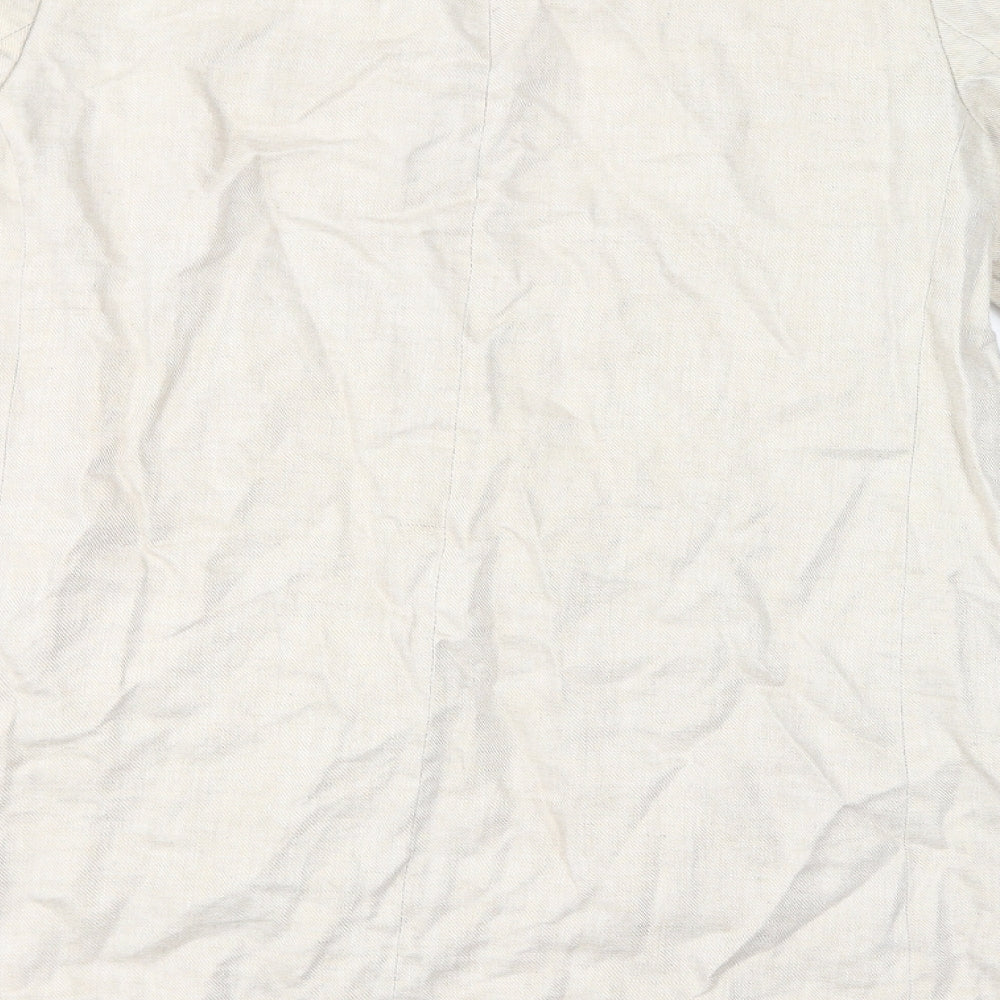 Zara Womens Ivory Jacket Size S