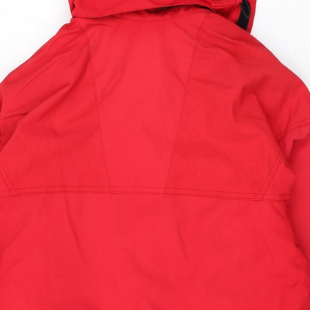 Degree 7 Mens Red Rain Coat Coat Size S Zip