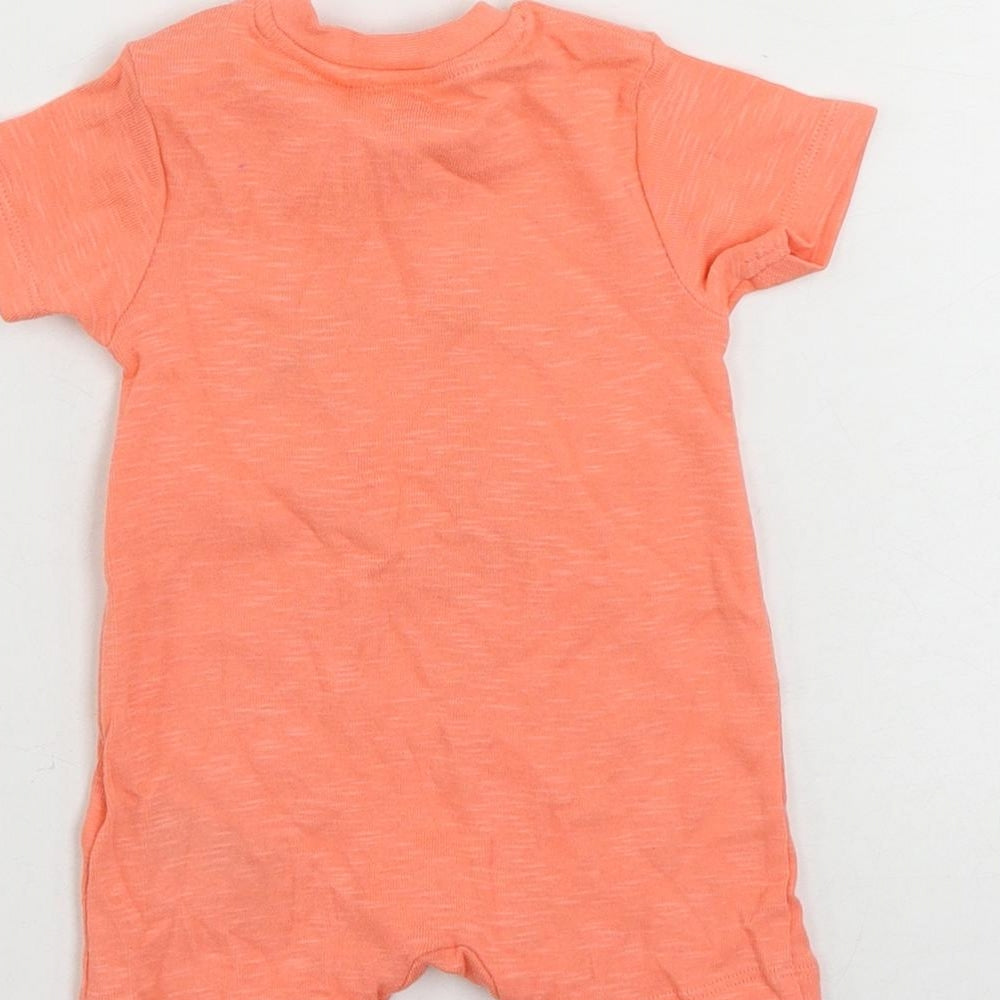 Marks & Spencer Baby Pink Cotton Babygrow One-Piece Size 0-3 Months Snap - Stay Cool