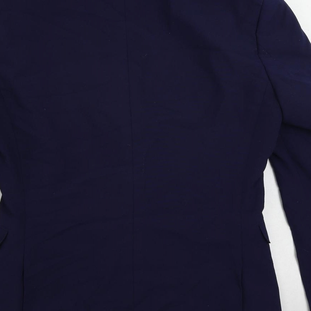 NEXT Mens Blue Polyester Jacket Suit Jacket Size 36 Regular