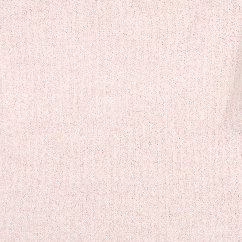 Marks & Spencer Womens Pink Round Neck Acrylic Pullover Jumper Size M