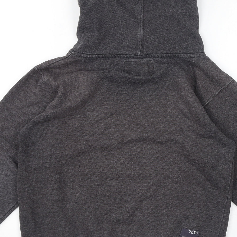 Troy Lee Designs Boys Grey Polyester Pullover Hoodie Size M Pullover - Logo