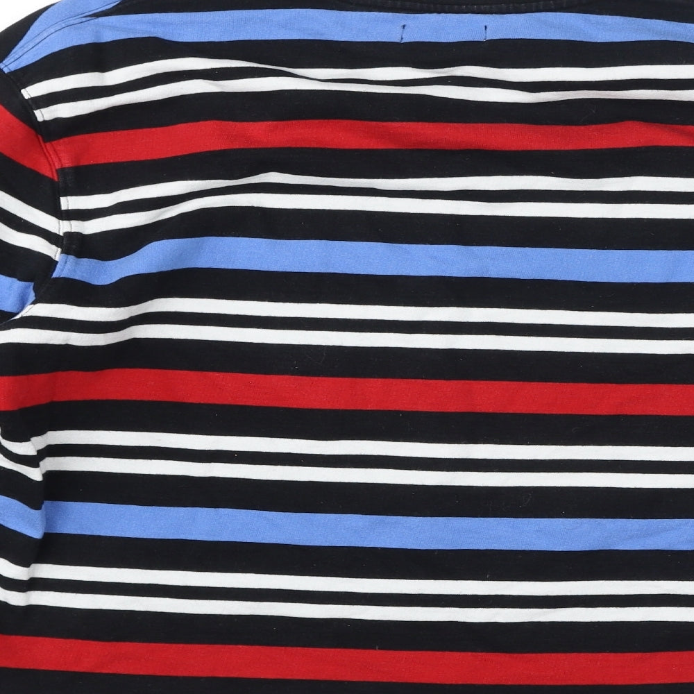 Topman Womens Multicoloured Striped Cotton Pullover Sweatshirt Size S Pullover