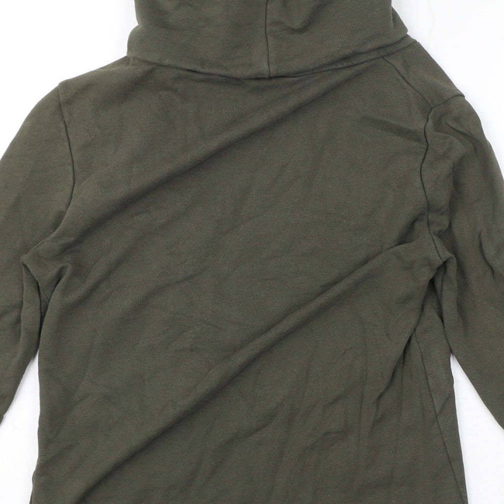 ASOS Womens Green Cotton Pullover Sweatshirt Size XS Pullover - Roll Neck